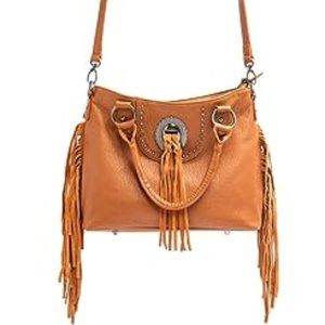 Shyanne Tan Fringe Crossbody Bag